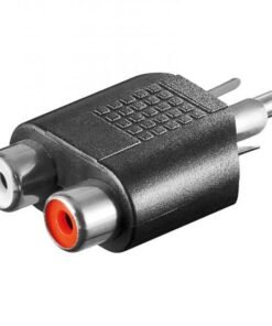 AUDIO ADATTATORE  1 RCA MASCHIO - 2 RCA FEMMINA