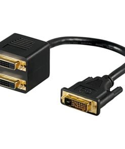 CAVO ADATTATORE SDOPPIATORE DVI D M A 2 DVI D F CONTATTI DORATI