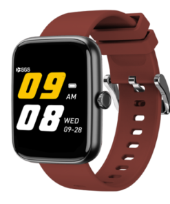 Smartwatch SGS Square TALK con Funzione Telefono - Black/Bordeaux