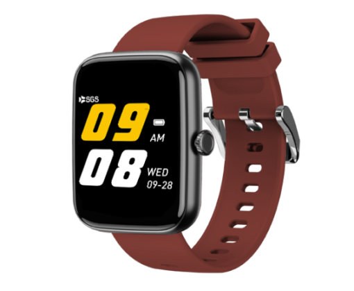 Smartwatch SGS Square TALK con Funzione Telefono - Black/Bordeaux