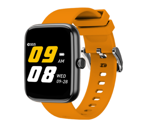 Smartwatch SGS Square TALK con Funzione Telefono - Black /Orange