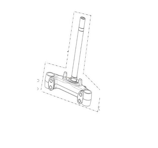 Gruppo Cannotto di Sterzo Super Soco CPX / VS1 (Codice Articolo 53200-TBG-A00-K)