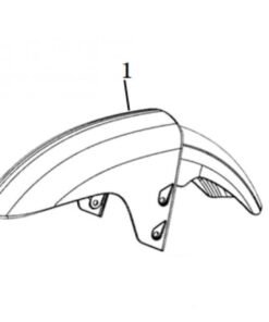 Parafango Anteriore Super Soco CPX 61100-TBG-A00-P-MB01N