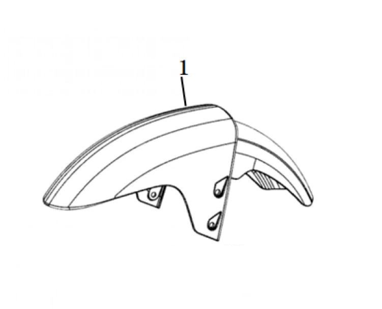 Parafango Anteriore Super Soco CPX 61100-TBG-A00-P-MB01N
