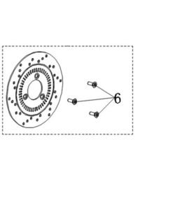 Disco freno posteriore - CPx Explorer   SUPER SOCO VMOTO 41300-TBG-E100-M1