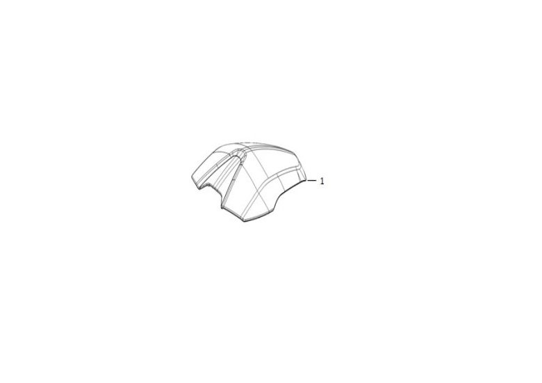 Coperchio serbatoio giallo per SUPER SOCO VMOTO TCMAX 80121-QSM-A000-P - immagine 2