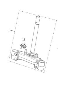 Forcella anteriore CUX- SUPER SOCO  VMOTO 53200-TAC-A00